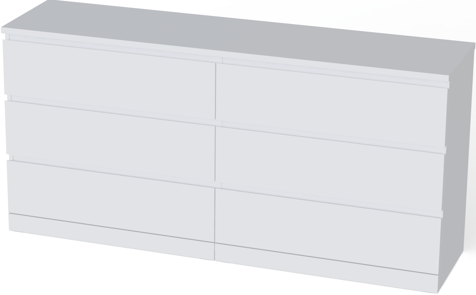 картинка Комод Mebelain ВАРМА 6Д Белый от магазина Ясень