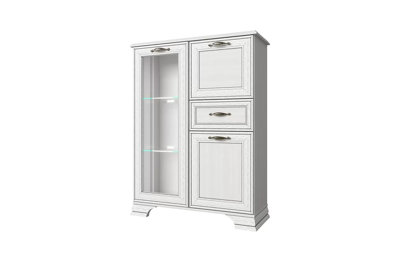 картинка Тумба anrex TIFFANY 1V2D1S (вудлайн кремовый) от магазина Ясень