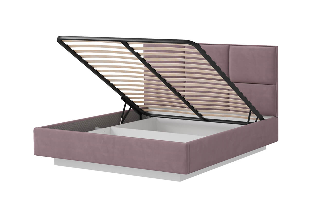 картинка Кровать HELENA 160 с подъемником. Цвет КАМИЛЛА 09 от магазина Ясень