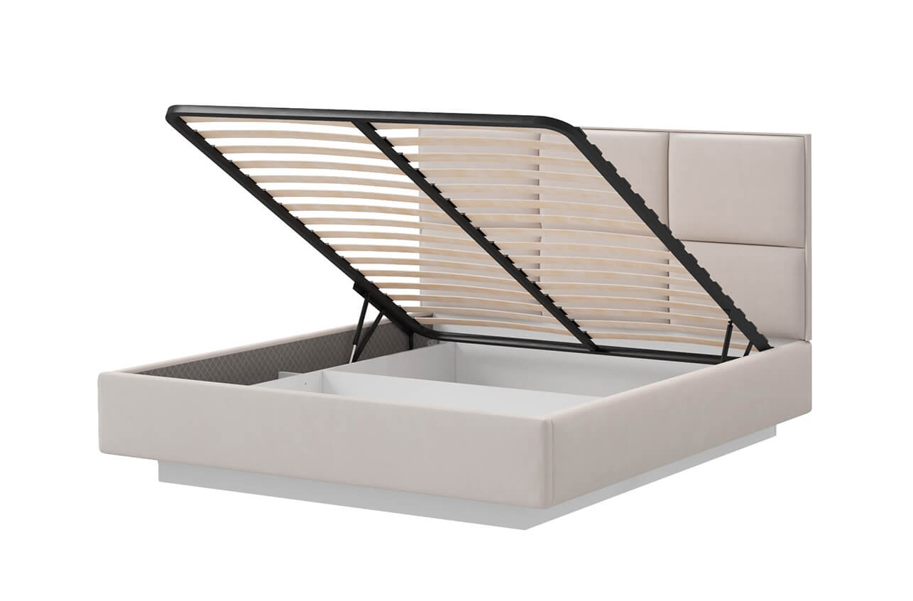 картинка Кровать HELENA 160 с подъемником. Цвет КАМИЛЛА 07 от магазина Ясень