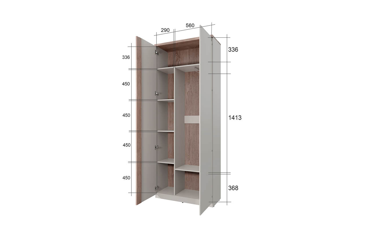картинка Шкаф 2D от магазина Ясень