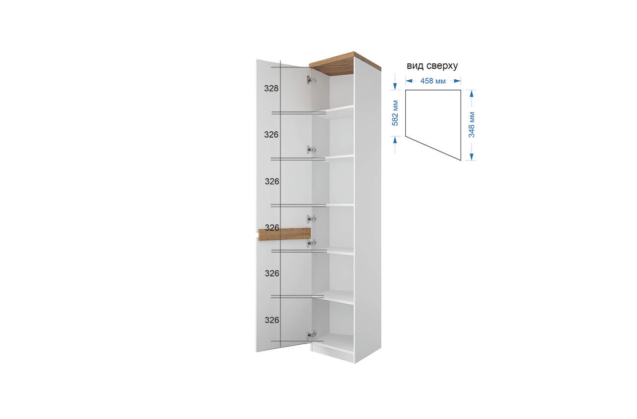 картинка Шкаф 1DTP от магазина Ясень